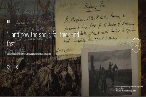 ‘…and now the shells fall thick and fast’ – Documenting WWI